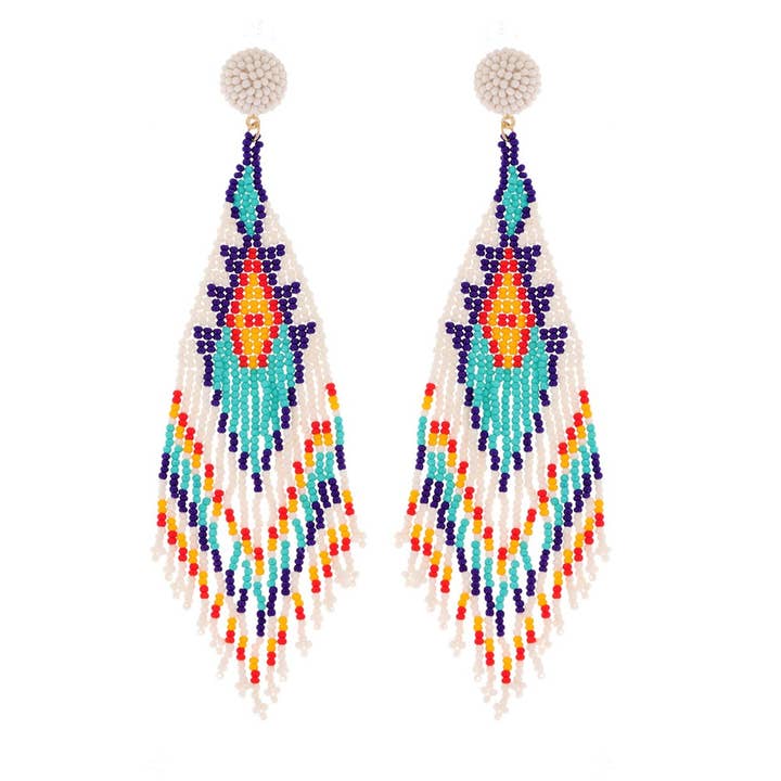 Rapid Tassel Earrings for wholesale by Eeyou Istchee Clothing Co.