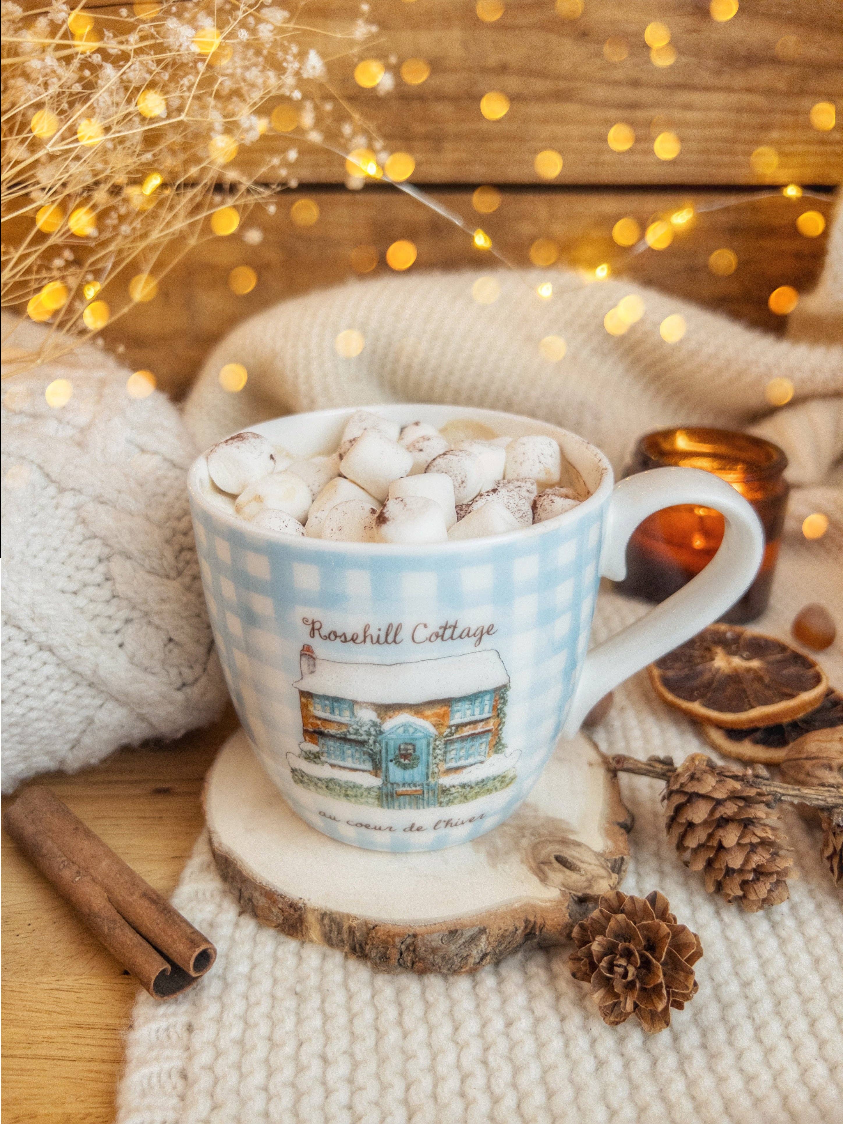 CAROFROMWOODLAND - Wholesale Coffee Mug - Winter Cottage Mug1