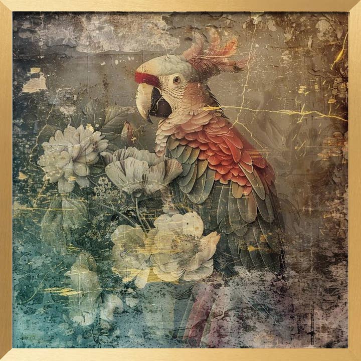 Ready2hangart, Inc. - Wholesale Art Print - "Animals Vintage 21" Framed Wall Art