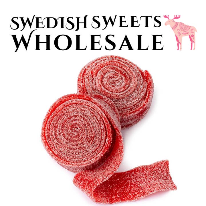 Strawberry Rolls for wholesale by Swedish Sweets Wholesale LLC - Swedish Candy