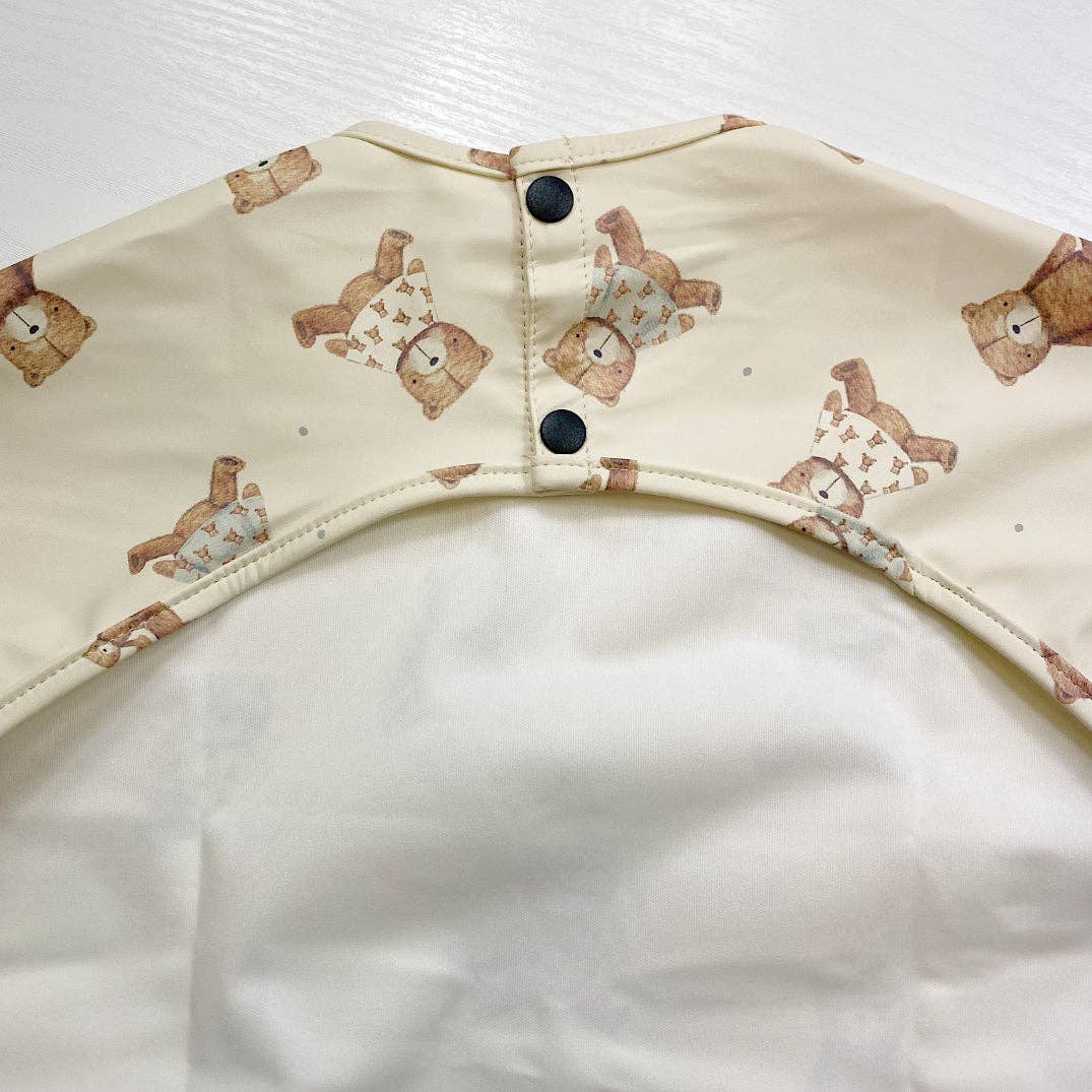 Bobbin and Bumble - Baby Changing Mats – wholesale Bib – Baby – Long-Sleeved Baby Bib | Teddy Bear Print | Waterproof & Wipe4