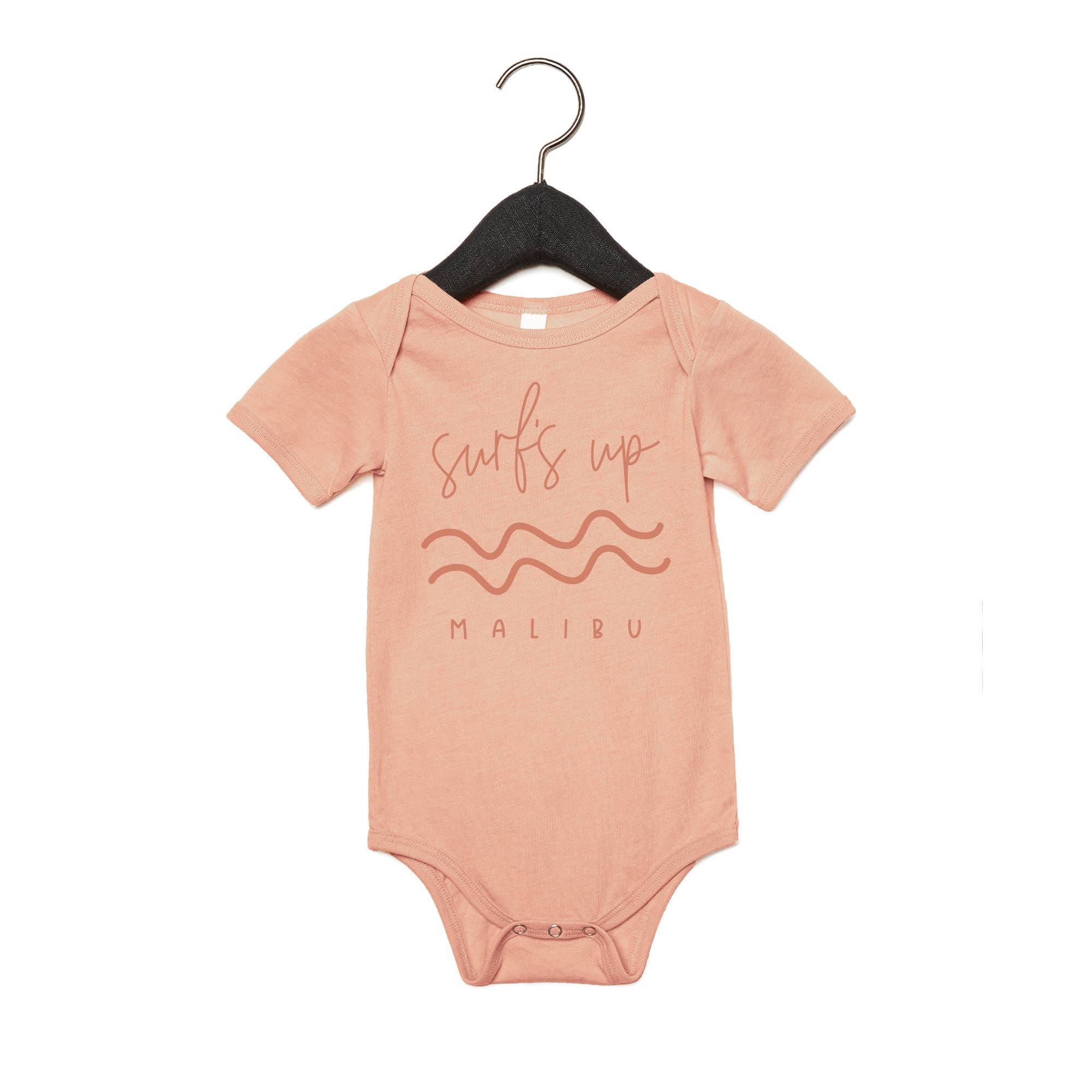 Overtype - Wholesale Bodysuit (Non-Footed) - Baby - Surf's Up Peach Baby Bodysuit0