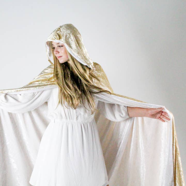 everfan - Wholesale Costume - Unisex - Adult Reversible Hooded Cloak - 56" Long | Double-Sided Cape2