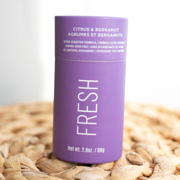 Fresh *Citrus & Bergamot* Paper Push Up Stick for wholesale by I luv It Natural Deodorant