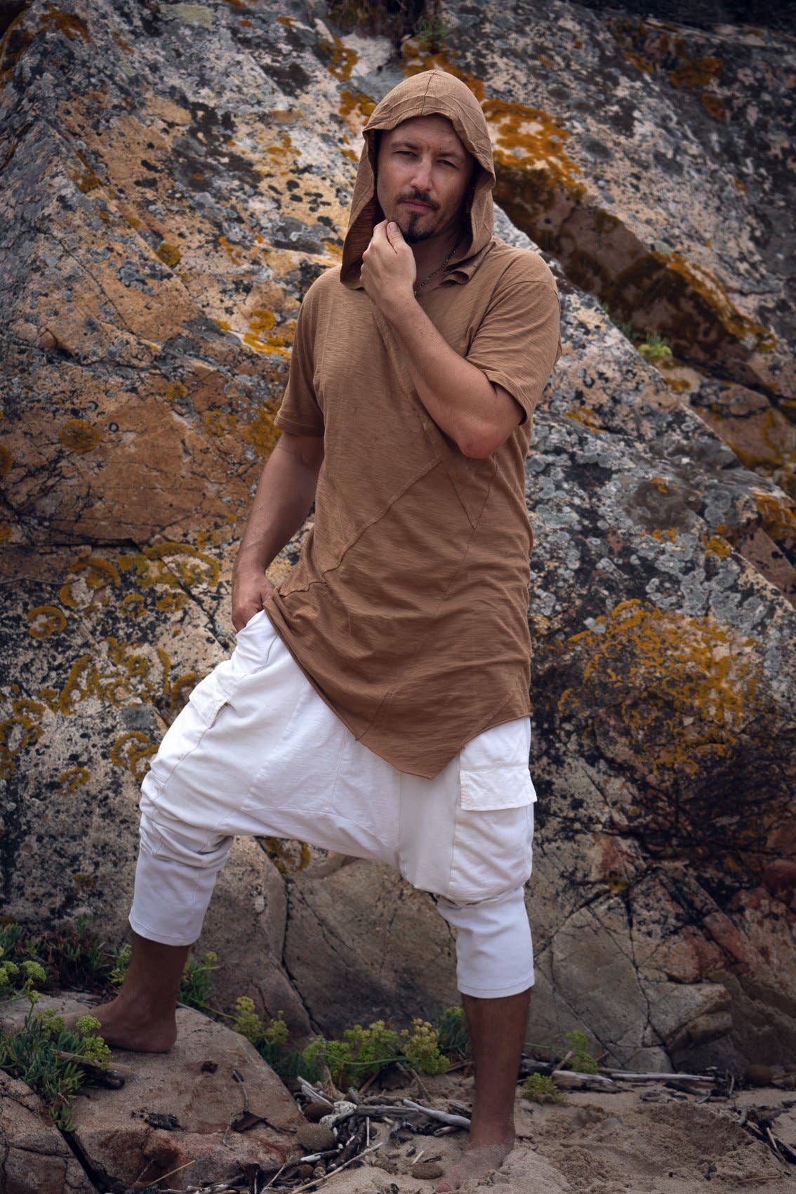 YOSHIZEN - Vente Pantalon – homme - Pantalon sarouel à entrejambe tombant6