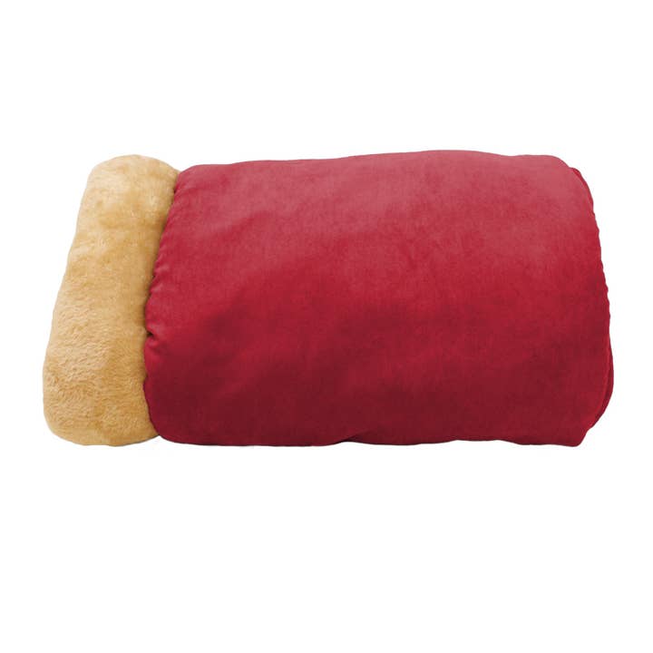 Jespet - Wholesale Pet Bed - Cat - GOOPAWS 4 in 1 Self Warming Burrow Cat Bed Pet Cuddle Cave, Burgundy