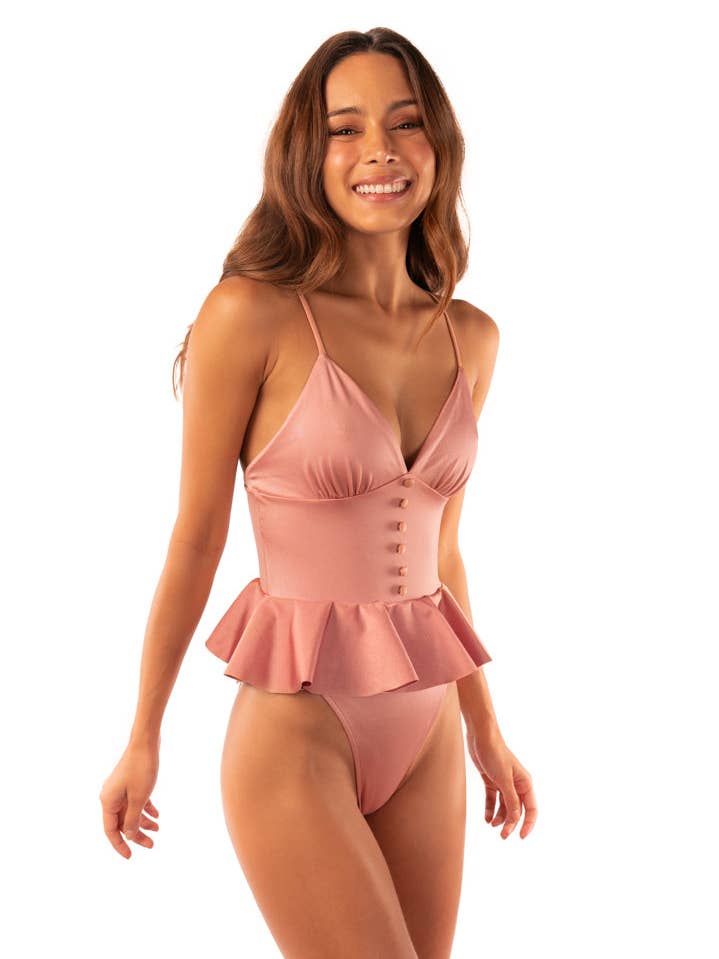 Leonora Ballerina Peplum Skirt One Piece for wholesale by SANLIER