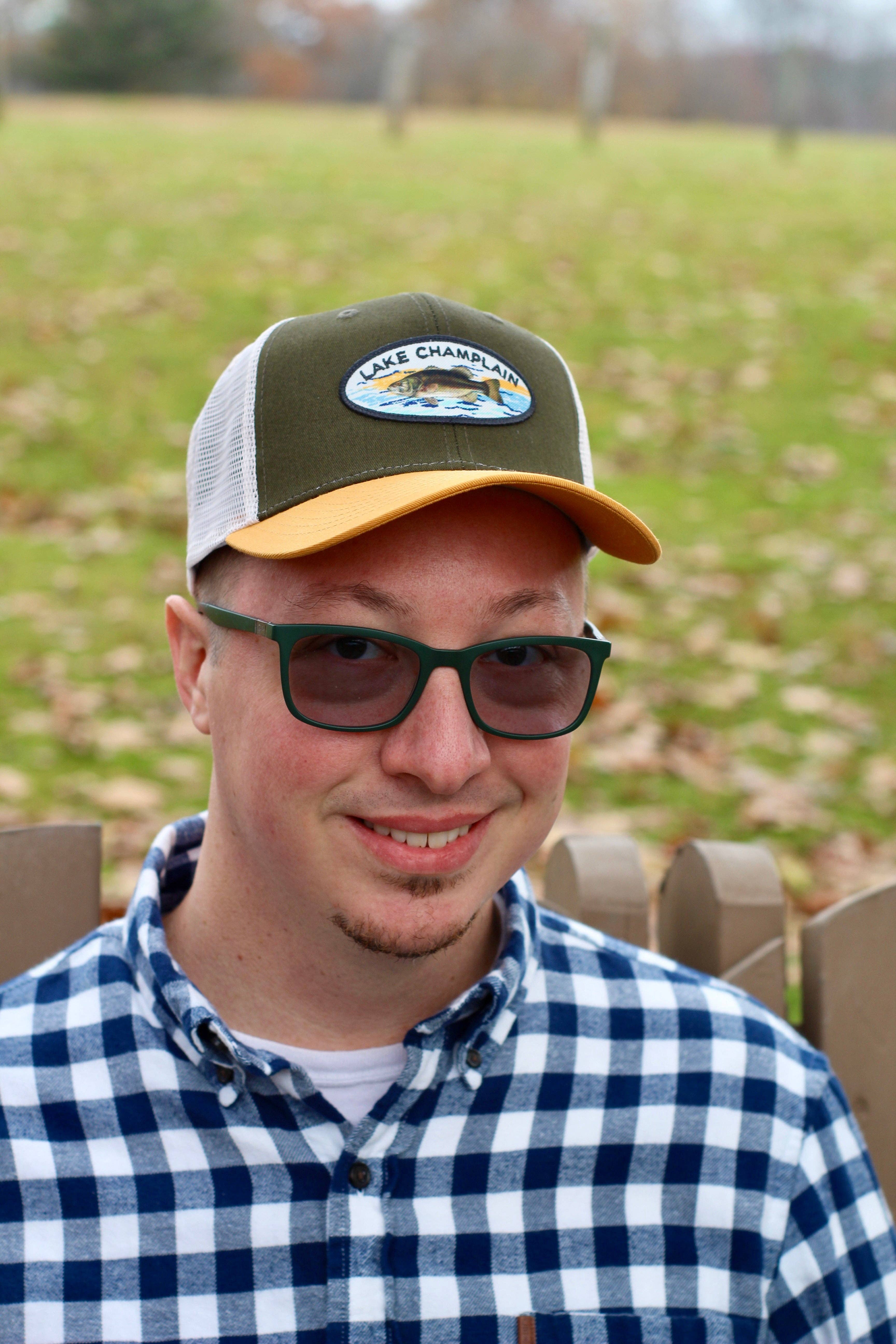 Just Wandering Co. - Wholesale Trucker Hat - Unisex - Lake Champlain Bass Hat | Zephar Trucker | Fishing Gifts | Vermont | New York | Lake Life | Outdoors Hat9