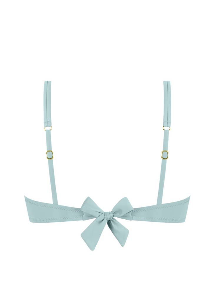 Chlamys Varia by MrMiss - Wholesale Swim Top - Women's - Chlamys Varia Reducer bikini top with double straps-Blue1