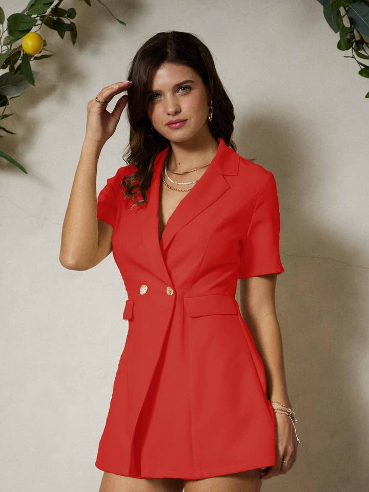 Fofo SR3047 Casaco Style Manga Curta por atacado de Endless Blu