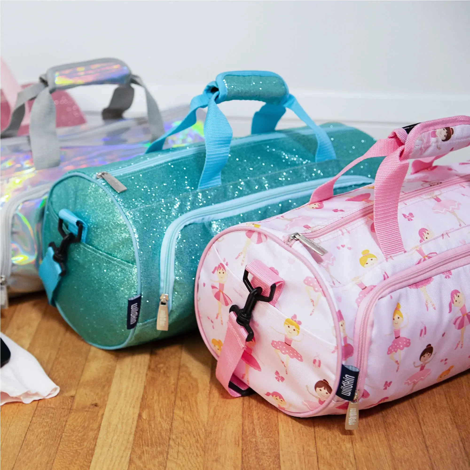 Wildkin - Vendita all'ingrosso Sacca/borsa da viaggio - Bambini - Borsa da ballo con glitter rosa5