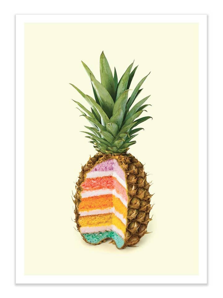 Art-Poster - Gâteau à l'ananas - Paul Fuentes pour la vente par Wall Editions