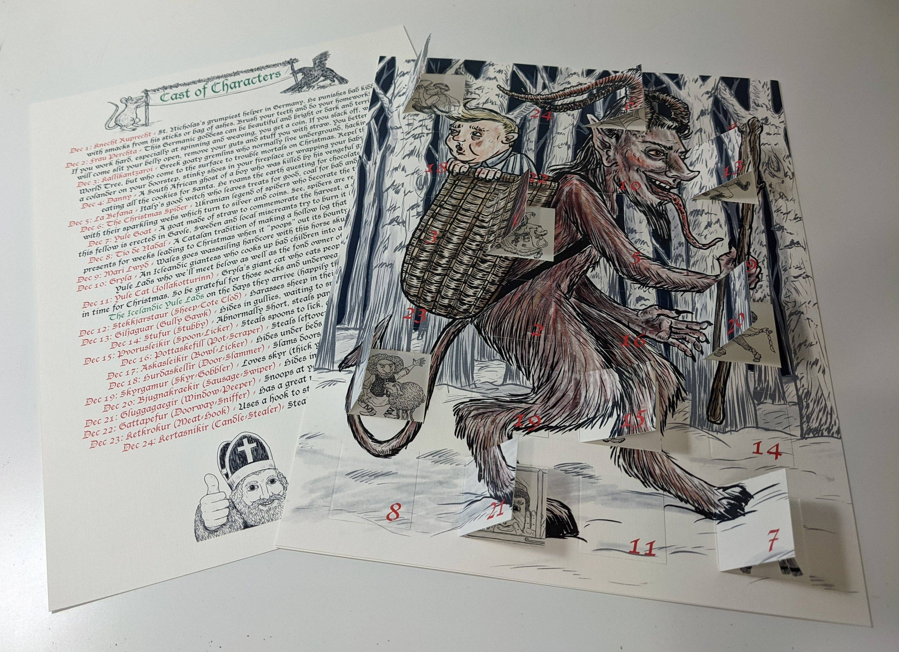 Print Witchery - Wholesale Advent Calendar - Krampus BADvent Calendar1
