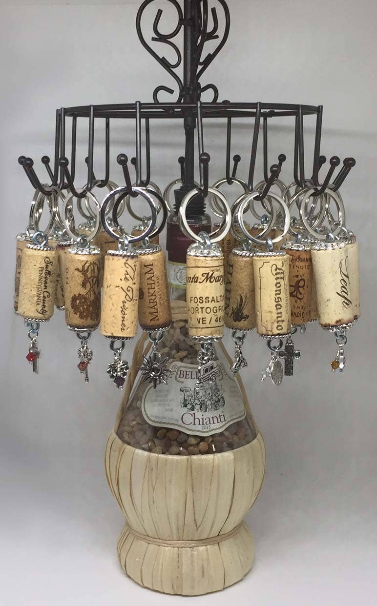 The Wine Steward LLC - Venta al por mayor Llavero - Mujer - Llavero con diseño de diamantes de imitación2