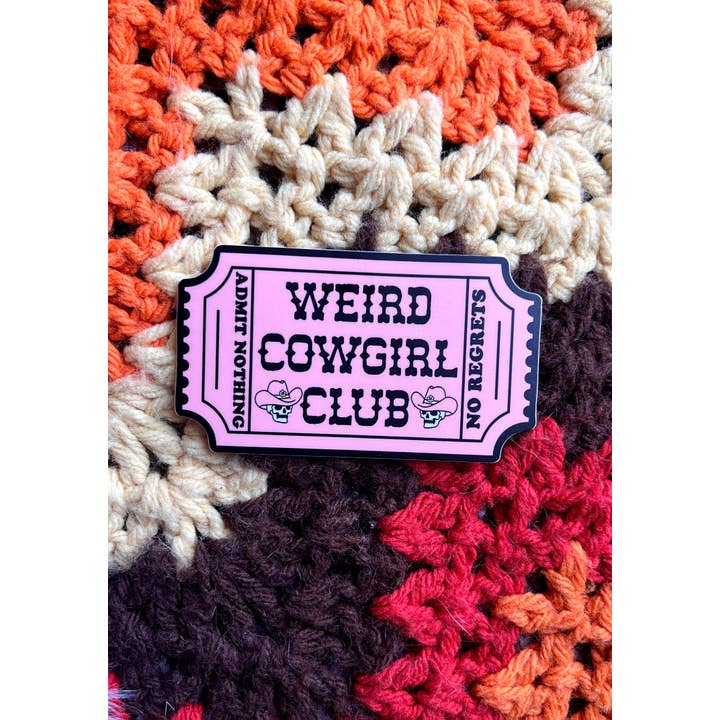 kaeraz - Wholesale Sticker - Weird Cowgirl Club Sticker