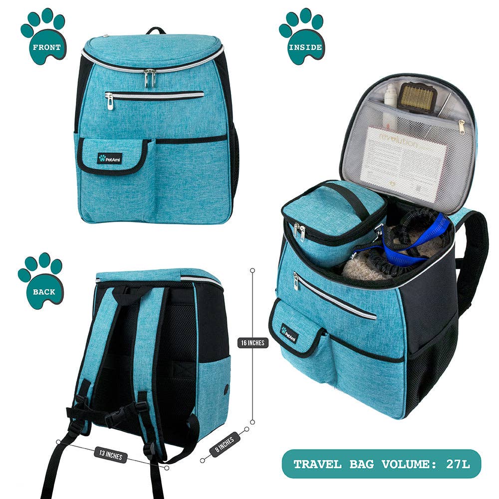 PetAmi – wholesale Pet carrier – Cat/dog – Deluxe Pet Travel Set Organizer Backpack9
