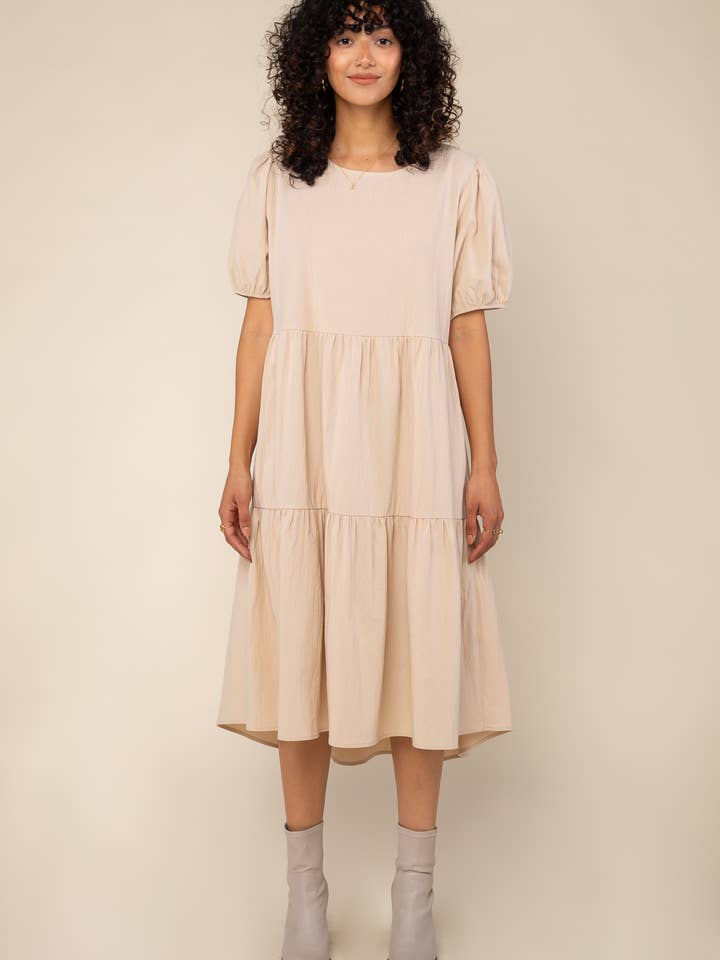 Lydia Cotton Tiered Dress for wholesale by NLT