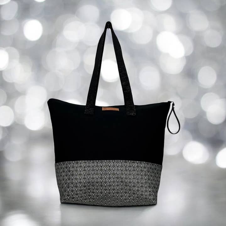 Fanny bag, “Aveyron” black for wholesale by Emmanuel Création