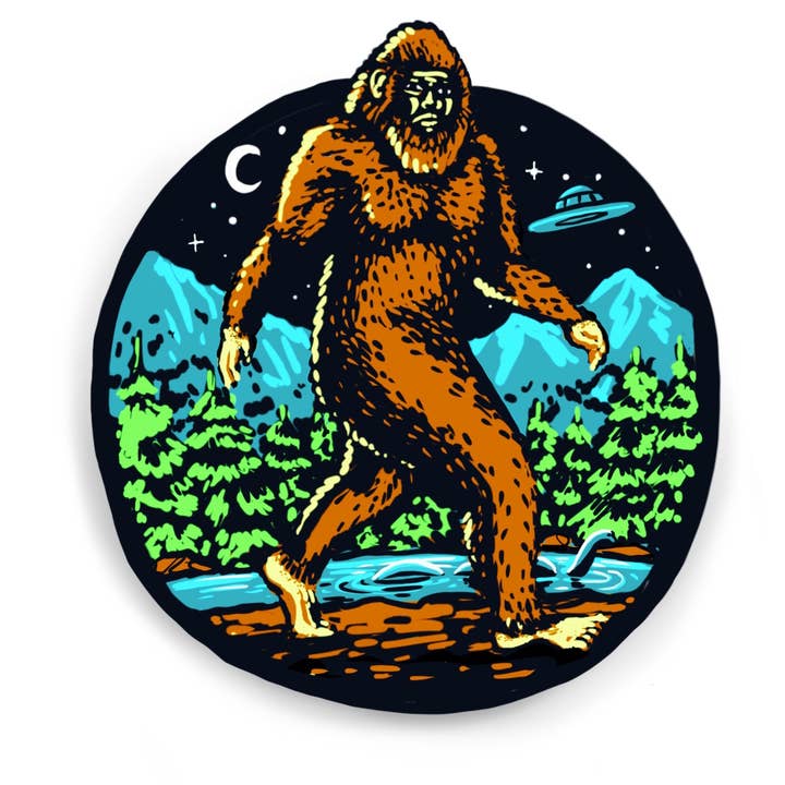 Sasquatch Sticker for engroshandel hos Hissing Mink