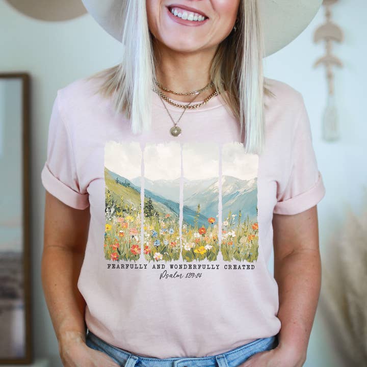 Créé avec crainte et merveille T-shirt chrétien pour la vente par This Joyful Home