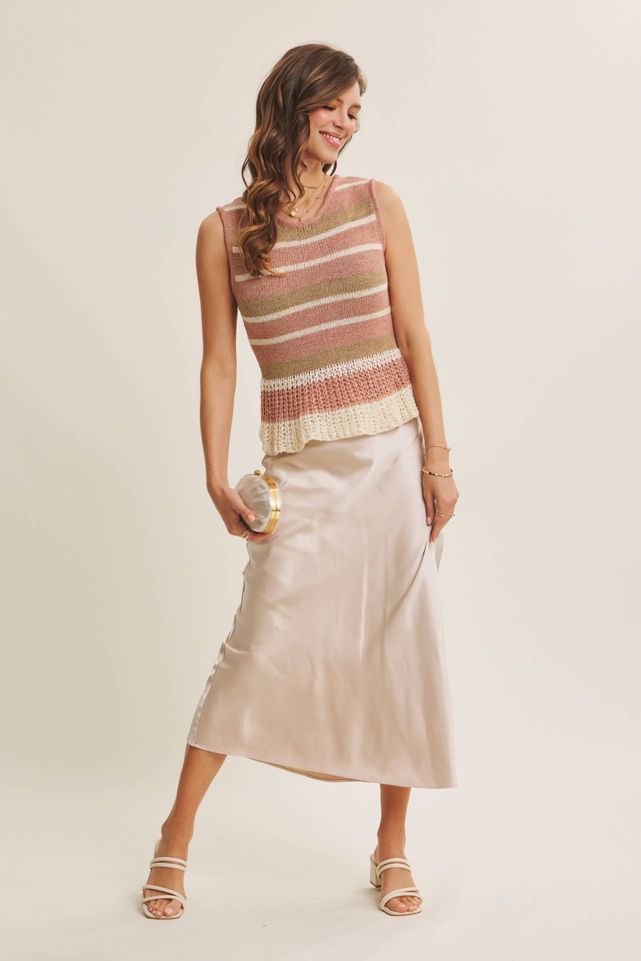 in february - Venta al por mayor Falda - Mujer - Falda maxi de satén grueso y sedoso de corte al bies de alta calidad49