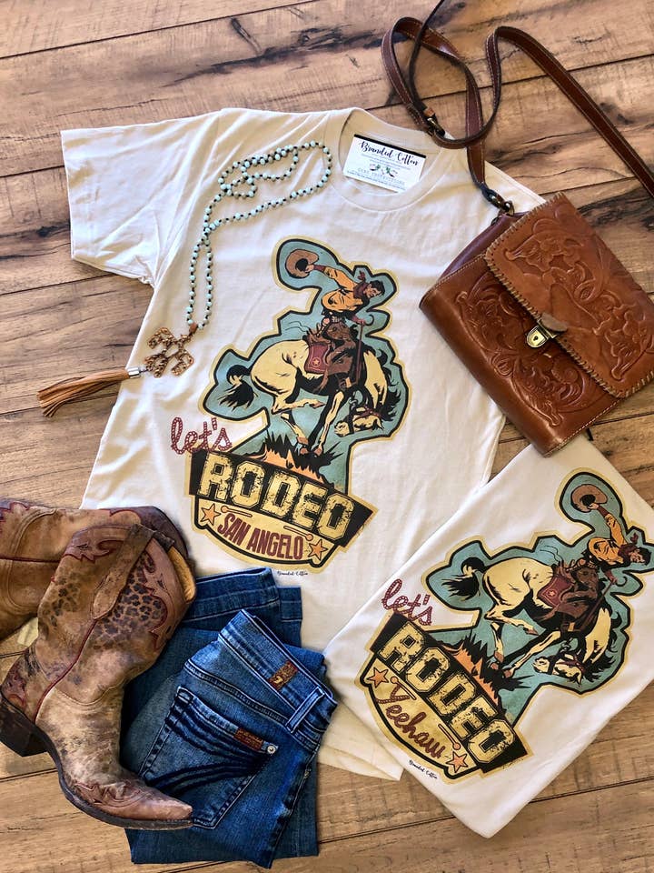 Let's Rodeo - YeeHaw Tee for wholesale by Branded Cotton