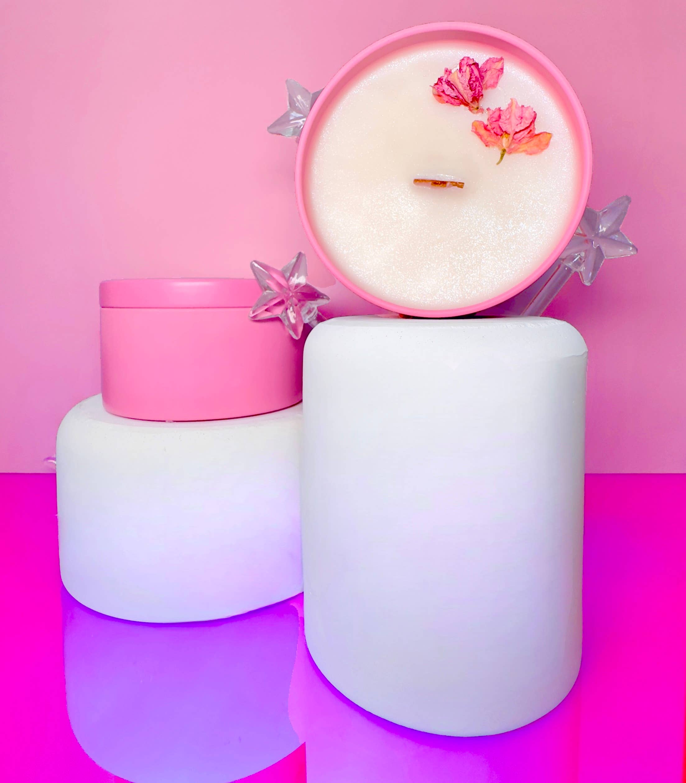 The 12th Moon – wholesale Travel candles – MANIFEST IT BABE Shimmer Candle - Aromatherapy - Barbie2