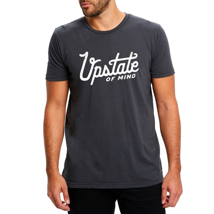 Heritage T-Shirt - Pigment Dye Black for wholesale by Compas Life - Upstate of Mind