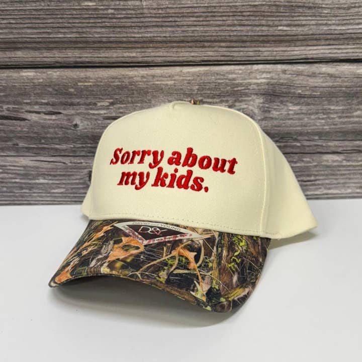 Sorry About My Kids Embroidered Otto Hat – 208Tees for wholesale by 208T2.0