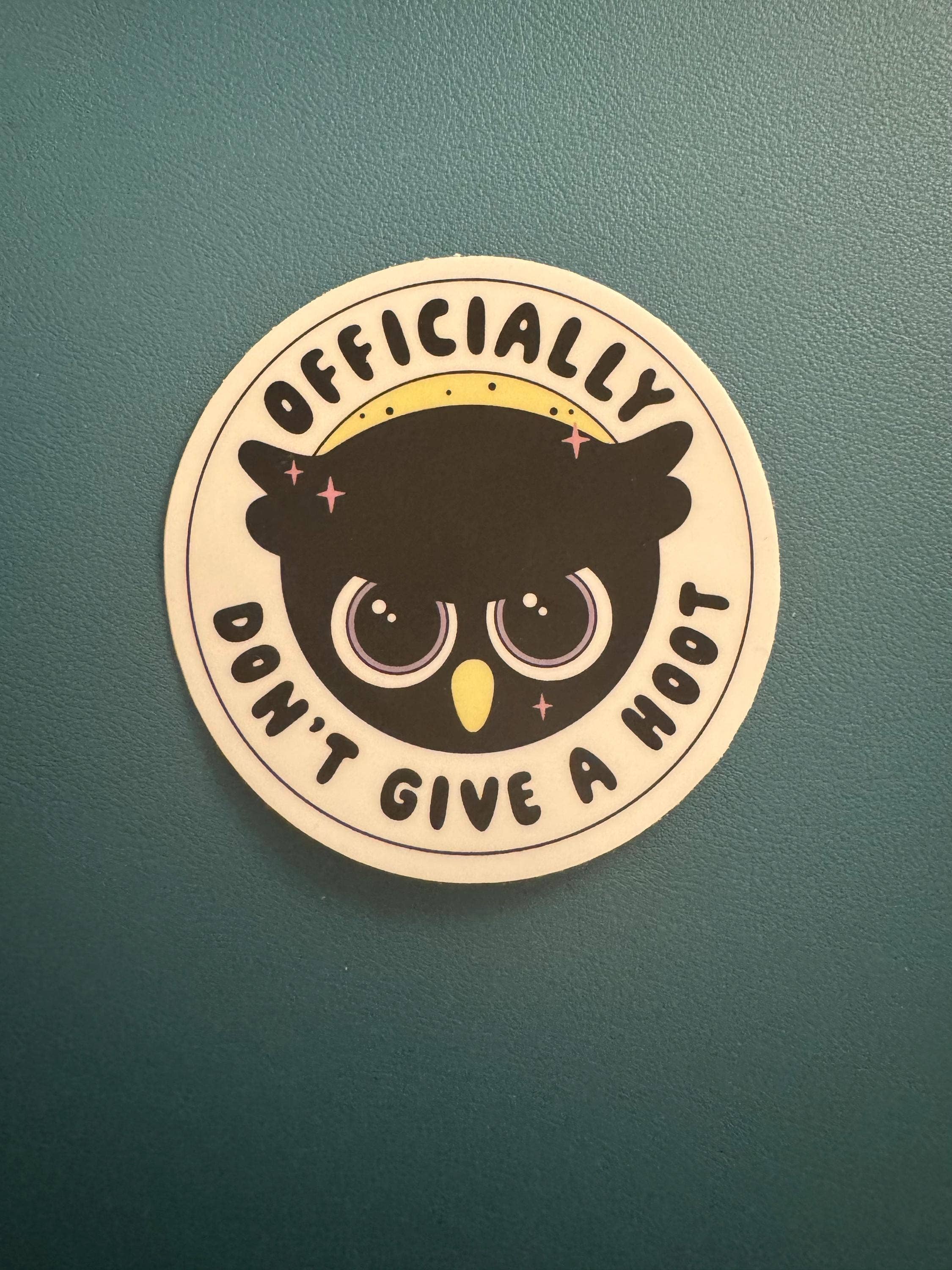 Cedar and Saltwater Co - Wholesale Sticker - Don't Give A Hoot Night Owl Waterproof Funny Decal