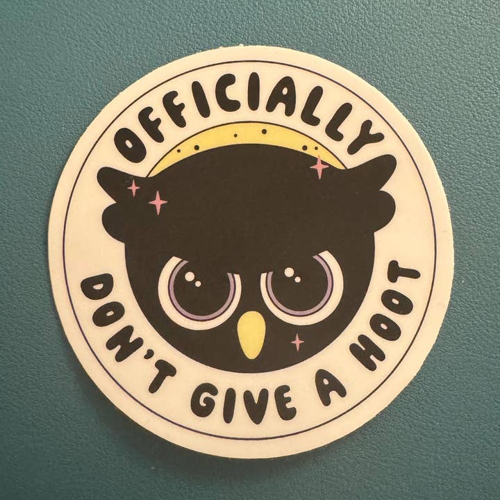 Cedar and Saltwater Co - Wholesale Sticker - Don't Give A Hoot Night Owl Waterproof Funny Decal0