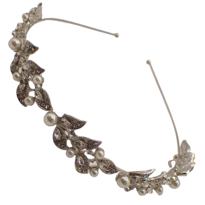 Topkids Accessories - Vendita all'ingrosso Fascia per capelli - Donna - Cerchietto da sposa per matrimonio, tiara da sposa, fascia a corona da ragazza con fiori, fascia per capelli per ragazze e donne, fascia per damigella d'onore Alice, fascia per ballo di fine anno, bambini e adulti6