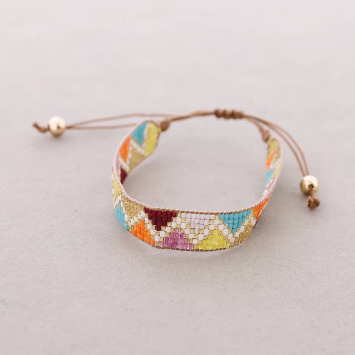 Ethnic Macrame Beaded Bracelet (B) for wholesale by Sonata
