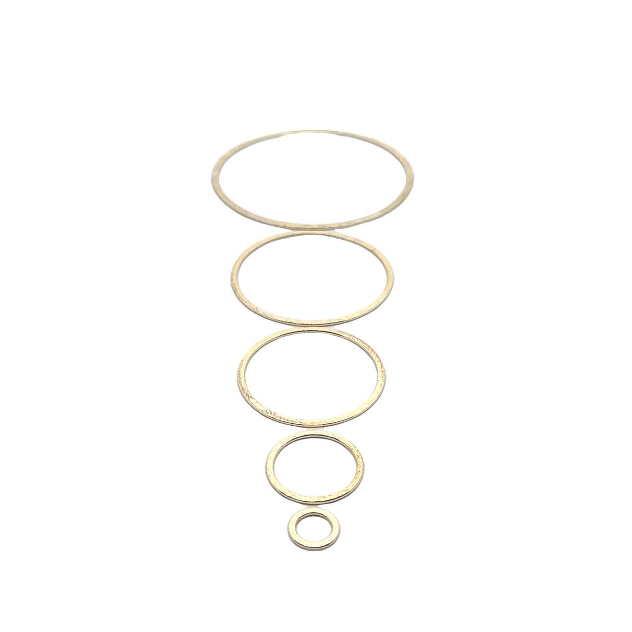 Purity Beads - Wholesale Band/Stacked Ring - A Pack of Gold Plated Rings, that are E-Coated and Brushed Finished. You can find 4 colors with various different sizes.3