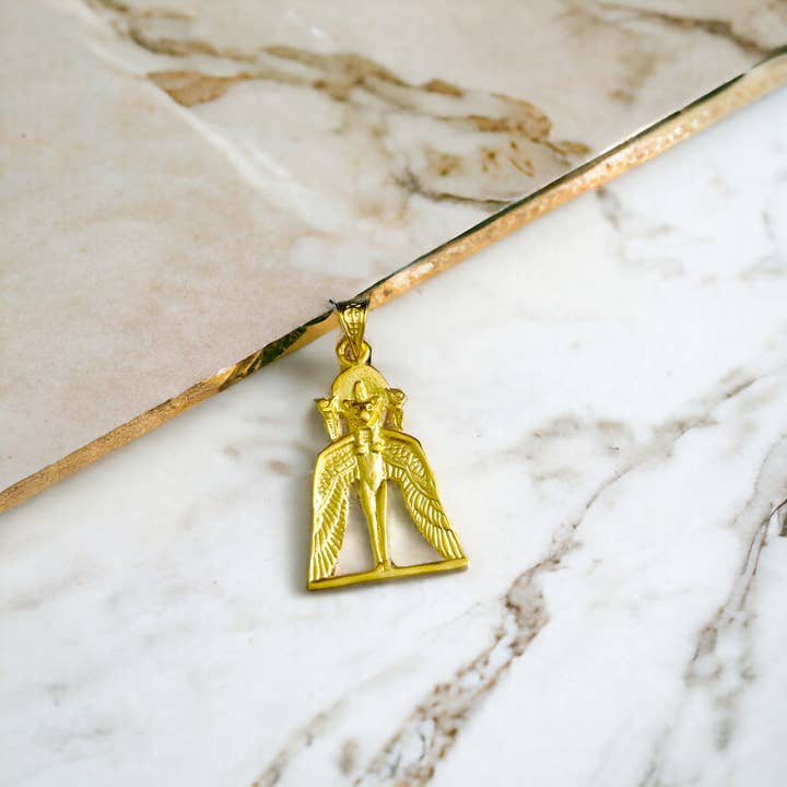 ALADDIN'S LAMP JEWELRY – wholesale Individual charm/pendant – Goddess Sekhmet The healer Gold Pendant