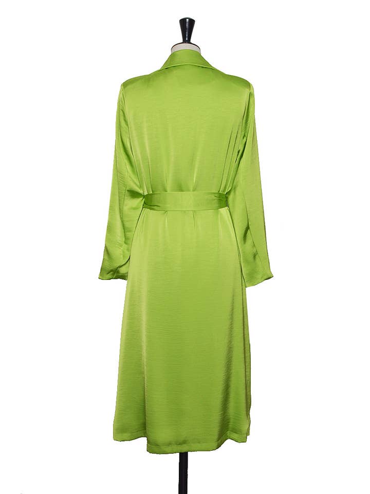 ELLI WHITE - Venta al por mayor Gabardina - Mujer - Gabardina suave de satén con cinturón10