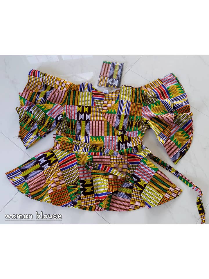 India Batik – wholesale Stickad topp - Dam – Blus Wrap - 1203
