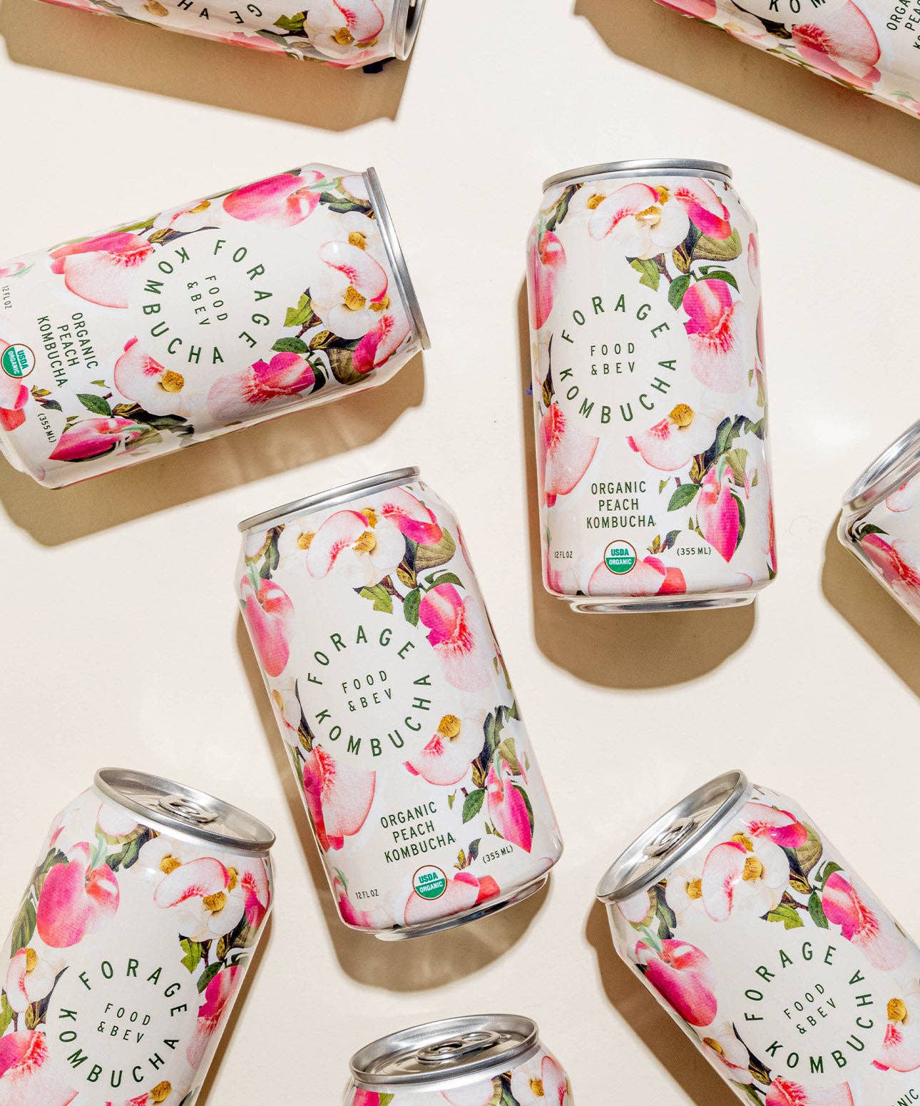 Forage Kombucha - Wholesale Kombucha - Peach Kombucha2