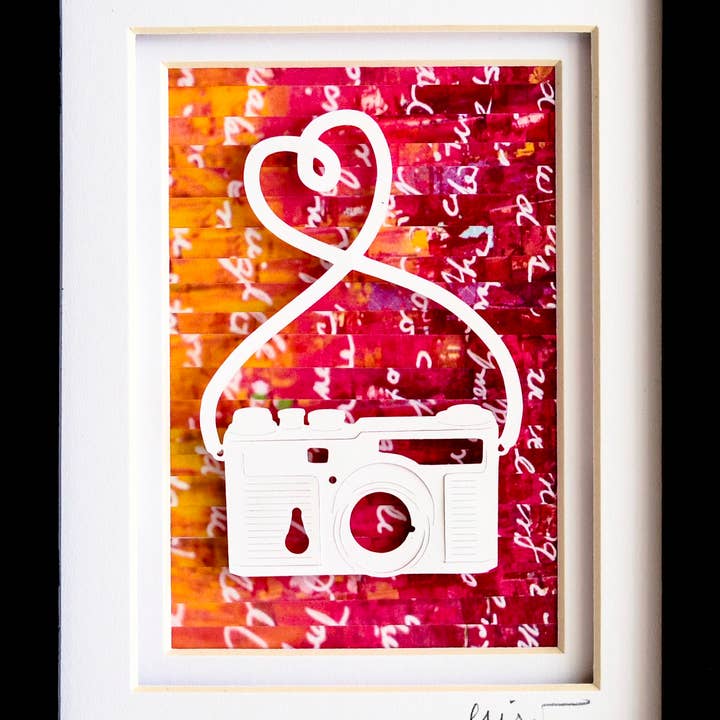 Camera Art Print on Recycled Paper for wholesale by Hull Street Studio
