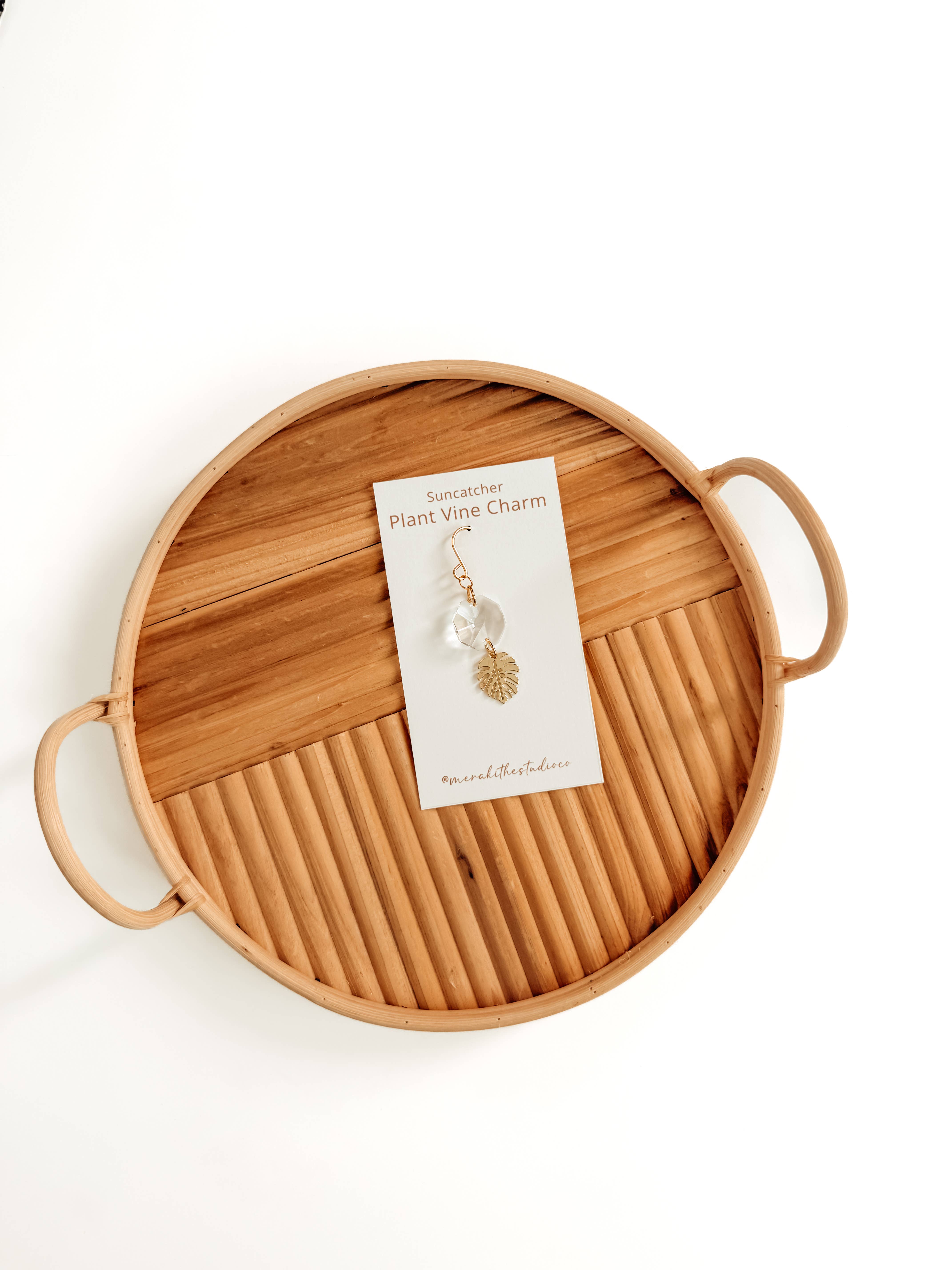 Meraki The Studio Co. – wholesale Solfångare – Växtcharm | Solfångare + Monstera-blad | Ranktillbehör4