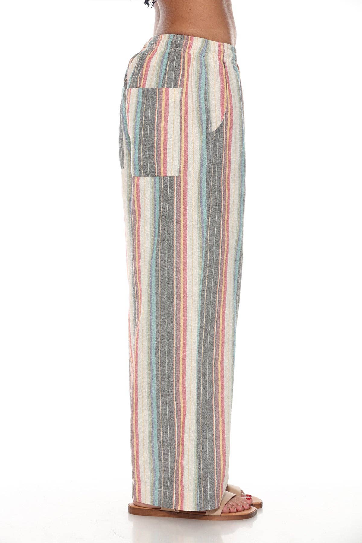 Lakhays Collection Inc. - Wholesale Pants - Women's - Striped Womens Wide Leg pants2