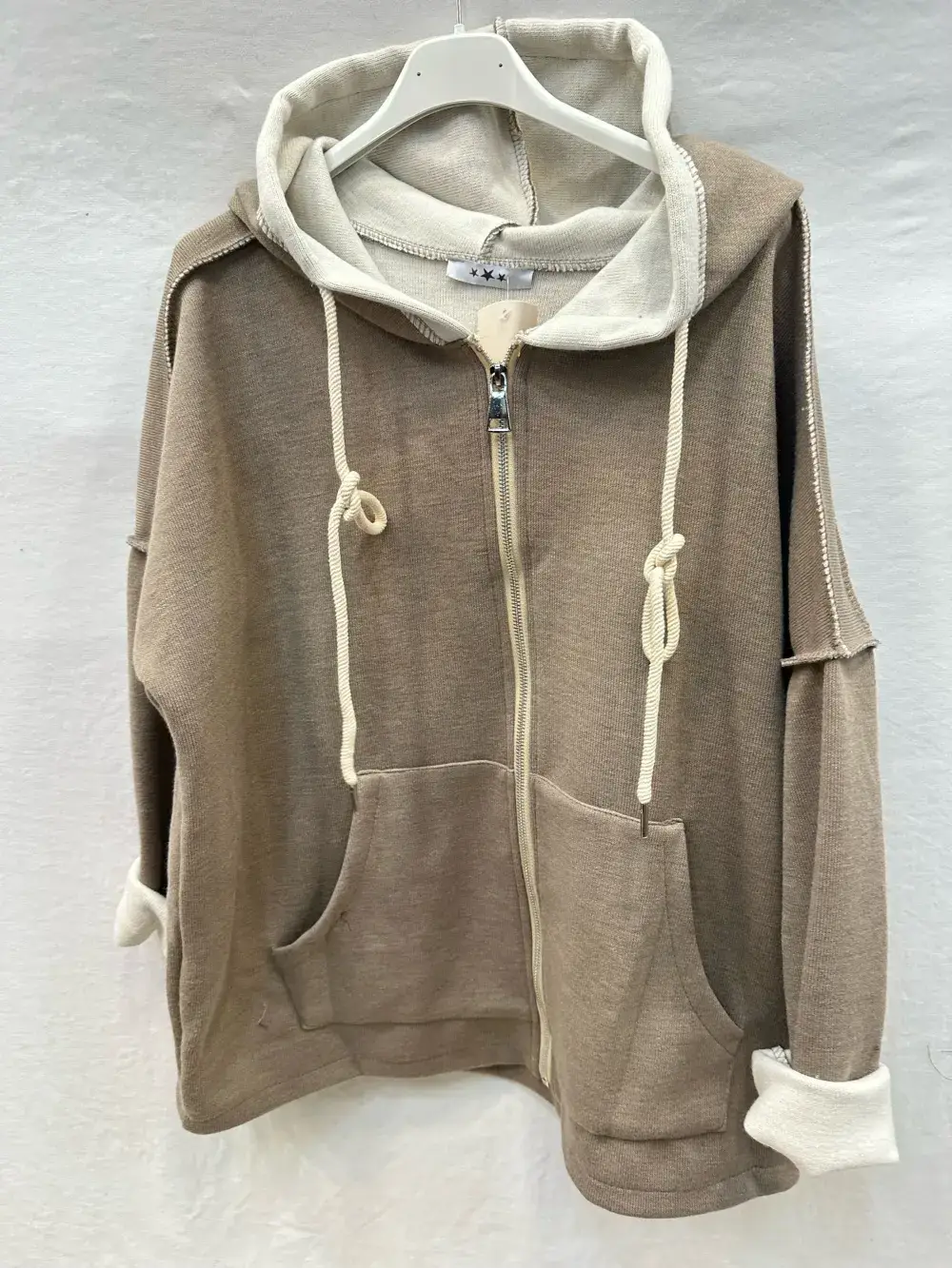 Mimi & Gogo - Wholesale Hoodie - Dames - Ritsvest Met Capuchon @7463_GiZipEpais1