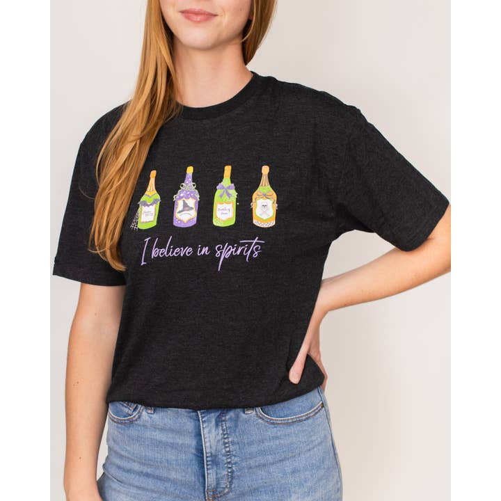 Ich glaube an Geister Crew Neck T-Shirt Schwarz/Mehrfarbig -Versch. für den Großhandel von The Royal Standard