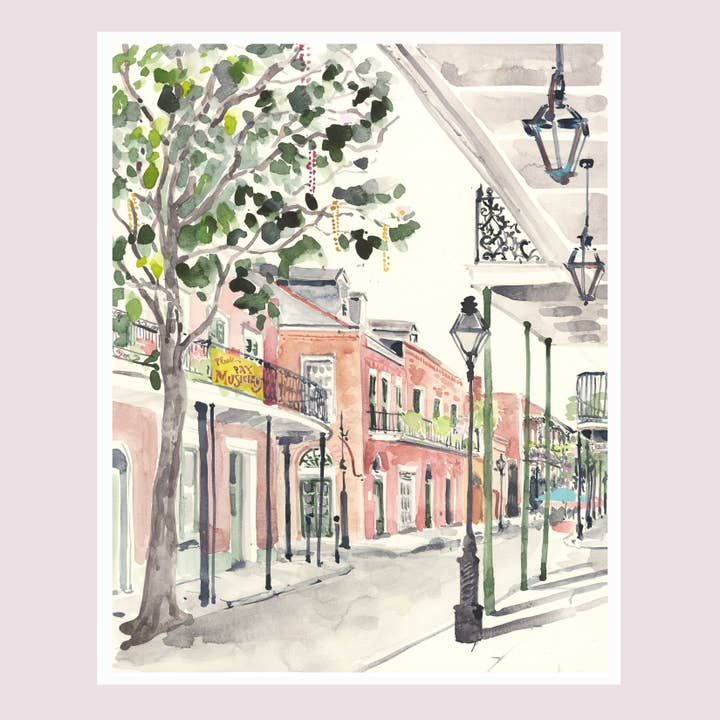 "Please Pay Musicians" Watercolor Fine Art Print for wholesale by Lyla Clayre Studio