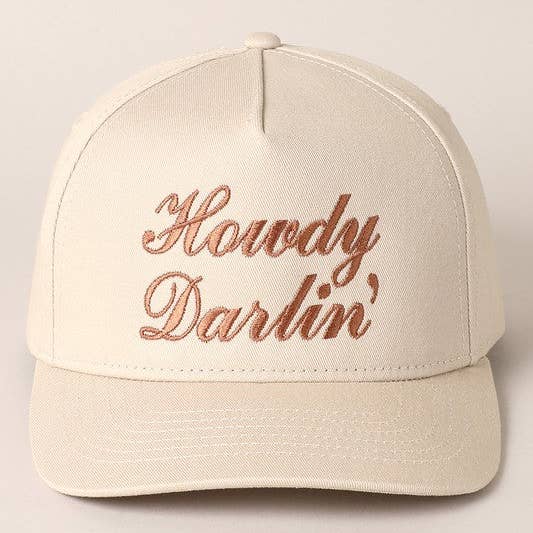Taylor River Ranch - Wholesale Baseball Cap - Women's - Howdy Darlin Embroidered Baseball Hat