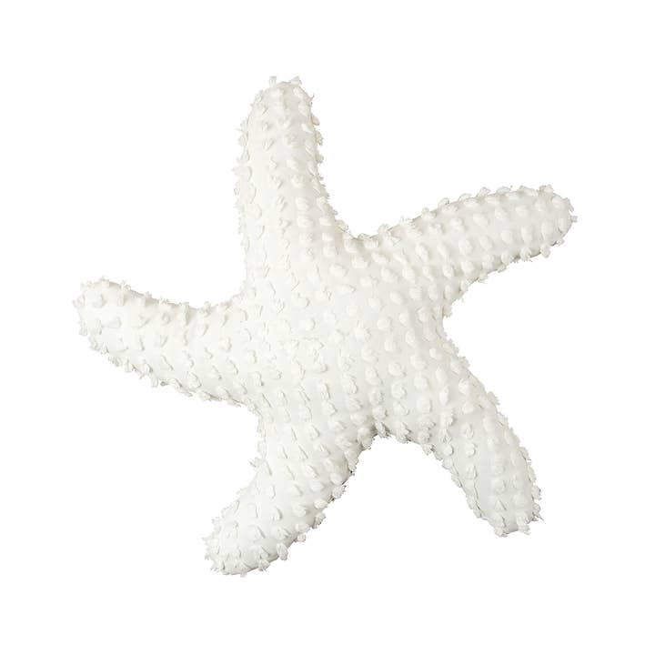 C&F Home - Wholesale Throw/Decorative Pillow - Coastal Starfish Shaped White Throw Pillow