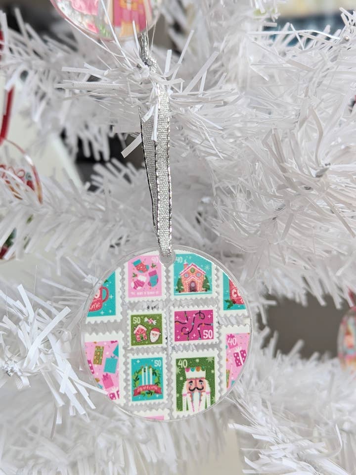 Christmas Stamps Ornament for wholesale by Elegance Create