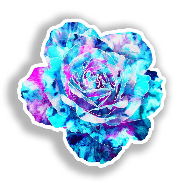 Rose Flower Decal Sticker # A019235 for wholesale by Yoonek Graphics