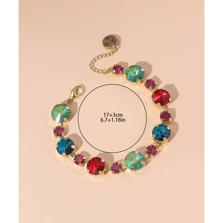 Blossom bijoux - Wholesale Link & Chain Bracelet - Rhinestone bracelet 25AHBR0038