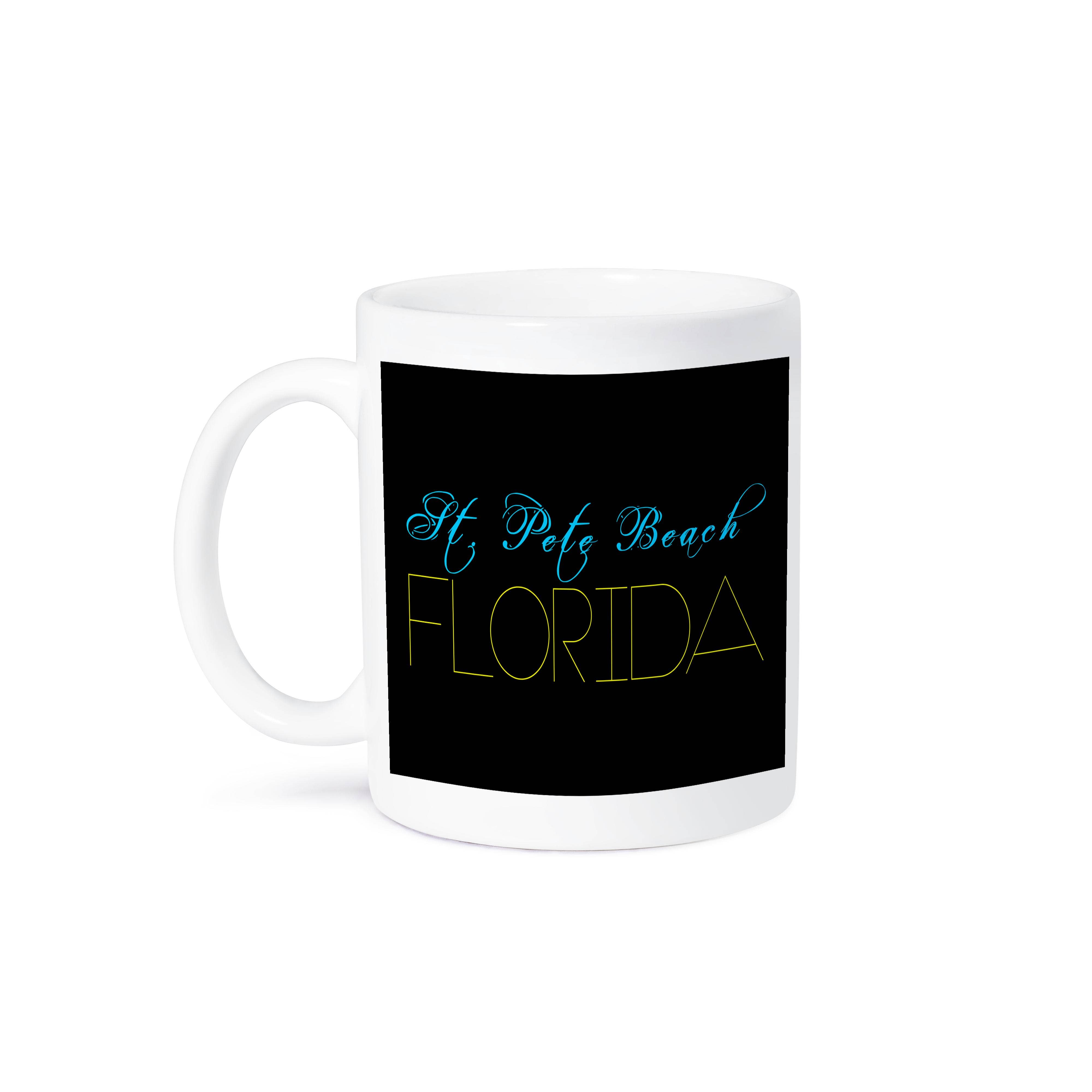 3dRose - Wholesale Coffee Mug - 3dRose, American Beaches - Saint Pete Beach, Florida, blue, yellow, black, Mug8